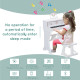 37 Keys Kids Piano Mini Electronic Keyboard Light Kids Musical Instrument Educational Game Children Grand Piano Toy Set w/Stool 