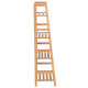 Bamboo Ladder Shelf, 4-Tier Bookshelf, Freestanding Bookcase for Living Room, Study, Bedroom, Home Office, 48 x 31.5 x 120cm, Na