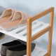 4 Tier Shoe Racks Storage Stand Shelf Organizer Wood Frame 78 x 68 x 26 cm Hallway Furniture