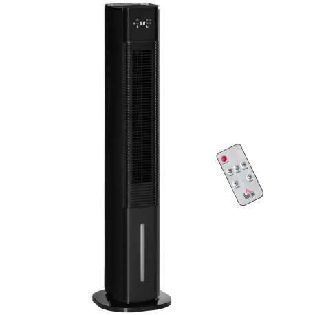 Nine Setting Tower Fan Humidifier, with Ice Boxes - Black