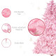 5FT Artificial Christmas Tree Holiday Xmas Holiday Tree Decoration with Automatic Open for Home Party, Pink