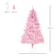 5FT Artificial Christmas Tree Holiday Xmas Holiday Tree Decoration with Automatic Open for Home Party, Pink