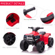 6V Kids Electric Ride on Car All Terrain Vehicle Toy Quad Bike With Headlights for Toddlers 18-36 months Red