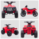 6V Kids Electric Ride on Car All Terrain Vehicle Toy Quad Bike With Headlights for Toddlers 18-36 months Red