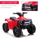 6V Kids Electric Ride on Car All Terrain Vehicle Toy Quad Bike With Headlights for Toddlers 18-36 months Red