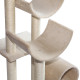 PawHut Cat Tree for Indoor Cats Kitten Pet Scratching Post Perch Activity Center Scratcher Climb Post Play House Arch with Tunne