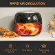 7L Family Size Digital Air Fryer Oven with Air Fry, Roast, Broil, Bake, Dehydrate, 8 Presets, Rapid Air Circulation, Timer, Preh