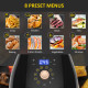 5.5L 1700W Air Fryer, with Digital Display, 80-200℃ Temperature