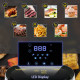 2.5L Air Fryer, 1300W Air Fryer Oven with Digital  Touch Display, Rapid Air Circulation, Adjustable Temperature, Timer and Dishw