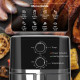 4.5L Air Fryer, 1500W Air Fryer Oven with Rapid Air Circulation, Adjustable Temperature, Timer and Nonstick Basket for Oil Less 