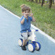 AIYAPLAY Balance Bike for Ages 18-36 Months, with Anti-Slip Handlebars, Four Wheels, No Pedal - Blue