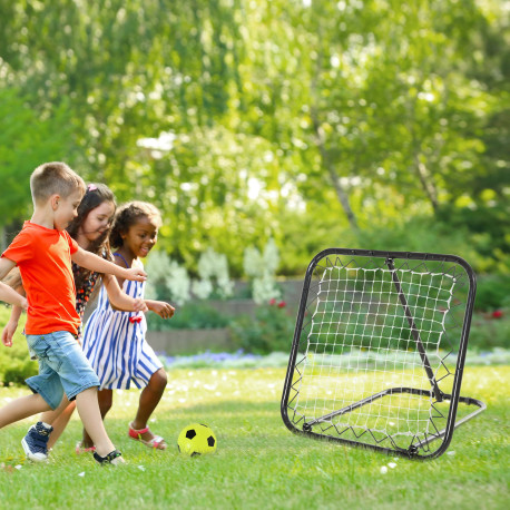 Angle Adjustable Rebounder Net Goal Training Set Football, Baseball