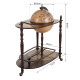 Bar Globe Drinks Cabinet Wine Container Minibar Storage Trolley Table with Bottle Glass Holder