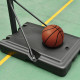 Basketball Hoop Freestanding 255-305cm Hoop Height Adjustable Stand with Backboard Wheels for Teens Adults Black