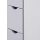 Tall Bathroom Cabinet, Freestanding Bathroom Storage Cabinet with 2-Tier Shelf and Drawers, Narrow Cupboard Storage Unit, White,