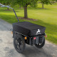 Cargo Trailer Bike Stroller Garden Trolley W/Carrier Utility Luggage &amp; Wheels Black