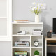 103cm Bookcase Sideboard 6 Cubes Free Standing Bookshelf Shelves Unit Display Storage Cabinet for Living Room White