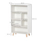 103cm Bookcase Sideboard 6 Cubes Free Standing Bookshelf Shelves Unit Display Storage Cabinet for Living Room White