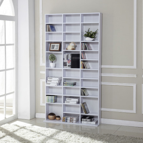 33 Adjustable Compartment Storage Unit - White