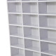 33 Adjustable Compartment Storage Unit - White