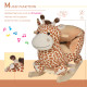 Children Kids Rocking Horse Toys Giraffe Seat Belt Toddlers Baby Toy Gift