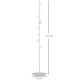 Coat Rack Free Standing Hall Tree with 8 Round Disc Hooks for Clothes, Hats,Purses, Steel Entryway Coat Stand with Marble Base f