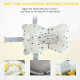 Foldable Baby Bath: Ergonomic Portable Design with Cushion, Temperature Indicator &amp; Non-Slip Legs, 0-3 Years, Yellow | Aosom UK