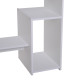 Compact Small Computer Table Wooden Desk Keyboard Tray Storage Shelf Modern Corner Table Home Office White