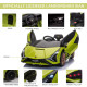 Compatible 12V Battery-powered Kids Electric Ride On Car Lamborghini SIAN Toy with Parental Remote Lights MP3 for 3-5 Years Gree