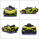 Lamborghini Sian Licensed 12V Kids Electric Ride On Car 2 Motors Toy Car with Remote Control Music Lights MP3 for 3-5 Years Gree