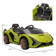 Compatible 12V Battery-powered Kids Electric Ride On Car Lamborghini SIAN Toy with Parental Remote Lights MP3 for 3-5 Years Gree