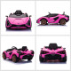 Lamborghini Sian Licensed 12V Kids Electric Ride On Car 2 Motors Toy Car with Remote Control Music Lights MP3 for 3-5 Years Pink