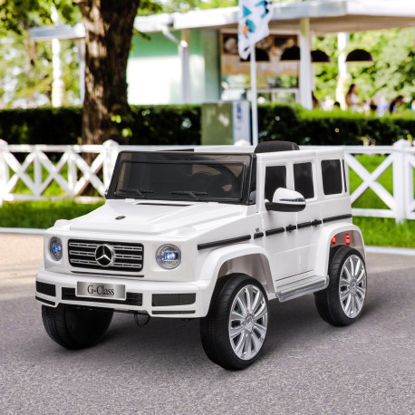 Compatible 12V Battery-powered Kids Electric Ride On Car Mercedes Benz G500 Toy w/ Parental Remote Control Music Lights | Aosom 