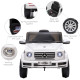 Compatible 12V Battery-powered Kids Electric Ride On Car Mercedes Benz G500 Toy w/ Parental Remote Control Music Lights | Aosom 