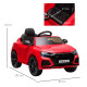 Audi RS Q8 6V Kids Electric Ride On Car, Kids Electric Toy with Parental Remote Control Music Lights USB MP3, Red | Aosom UK