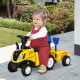 Ride On Tractor Toddler Walker Foot To Floor Slider w/ Horn Storage Steering Wheel for 1-3 Years Old Yellow