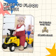 Ride On Tractor Toddler Walker Foot To Floor Slider w/ Horn Storage Steering Wheel for 1-3 Years Old Yellow