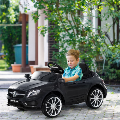 Mercedes Benz GLA Licensed 6V Kids Electric Ride On Car Toy with Remote Control Music Headlight for 3 Years Old Black