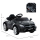 Mercedes Benz GLA Licensed 6V Kids Electric Ride On Car Toy with Remote Control Music Headlight for 3 Years Old Black