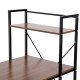 Computer Desk with Storage Shelves on Left or Right, Industrial Reversible Writing Desk for Home Office, Study, Easy Assembly, 1