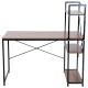 Computer Desk with Storage Shelves on Left or Right, Industrial Reversible Writing Desk for Home Office, Study, Easy Assembly, 1