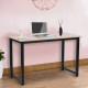 Computer Desk, Writing Table, 120 x 60 x 76cm Workstation for Home Office, Study with Metal Frame, Simple Assembly, Black