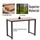 Computer Desk, Writing Table, 120 x 60 x 76cm Workstation for Home Office, Study with Metal Frame, Simple Assembly, Black