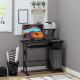 Computer Desk with Display Stand, Sliding Keyboard Tray Drawer and Host Box Shelf Home Office Workstation Dark Brown