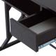 Computer Desk with Display Stand, Sliding Keyboard Tray Drawer and Host Box Shelf Home Office Workstation Dark Brown