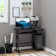 Computer Desk with Display Stand, Sliding Keyboard Tray Drawer and Host Box Shelf Home Office Workstation Black