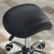 Cosmetic Stool 360° Rotate Height Adjustable Salon Massage Spa Chair Hydraulic Rolling Faux Leather Saddle Stool Mobility, Black