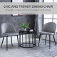 Dining Chairs Set of 2 Contemporary Design for Office Dining Kitchen with Soft Fabric Seat and Back Living Room, Grey