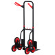 DURHAND Steel Climbing Stairs Trolley Hand Trucks 6-Wheels Foldable Load Cart 120kg