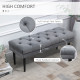 Velvet Bed End Bench, Button Tufted Window Seat, Hallway Shoe Bench, Upholstered Accent Lounge Chair Stool for Living Room, Bedr